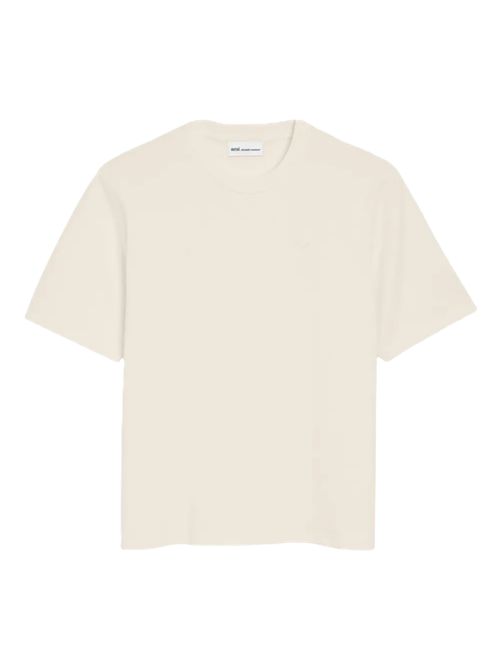 AMI ParisT-shirt con logo goffrato Ami Paris | UTS357.726136 WHITE CREAM